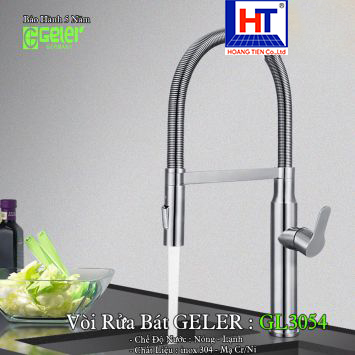 Vòi Rửa Bát Nóng Lạnh Geler GL3054