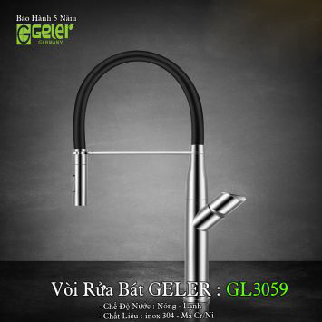 Vòi Rửa Bát Nóng Lạnh Geler GL3059