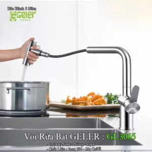 Vòi Rửa Bát Nóng Lạnh Geler GL3065