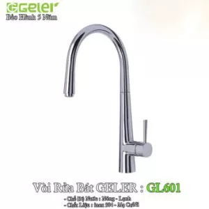 Vòi Rửa Bát Nóng Lạnh Geler GL601