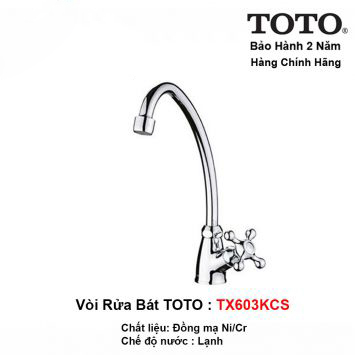 Vòi Rửa Bát Lạnh TOTO TX603KCS