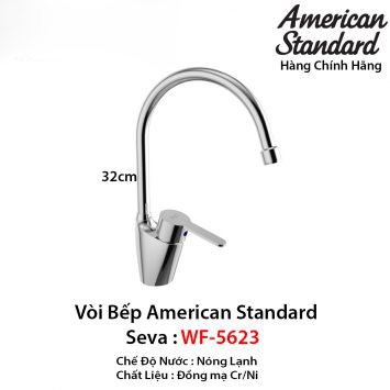 Vòi Rửa Bát Nóng Lạnh American Standard WF-5623