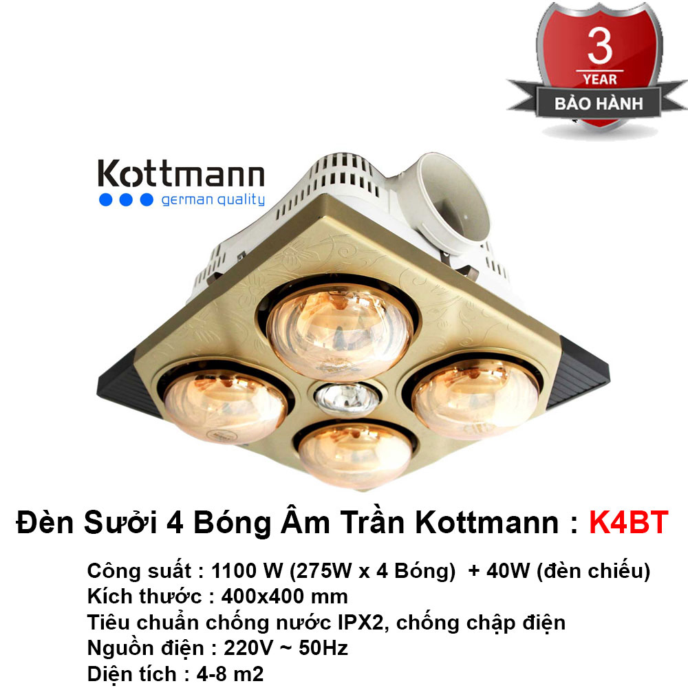 Đèn Sưởi Âm Trần Kottmann K4BT