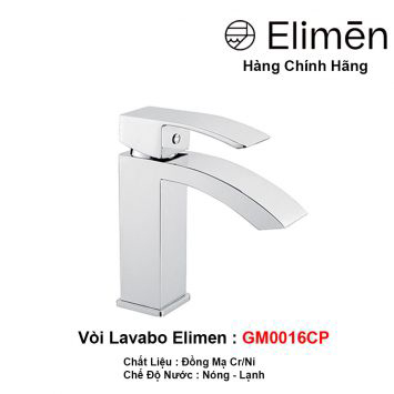 Vòi Lavabo Elimen GM0016CP