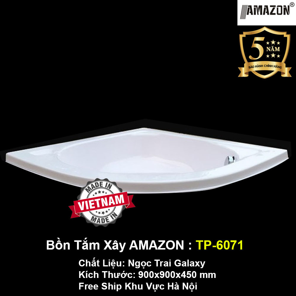 Bồn Tắm Góc Xây AMAZON TP-6071