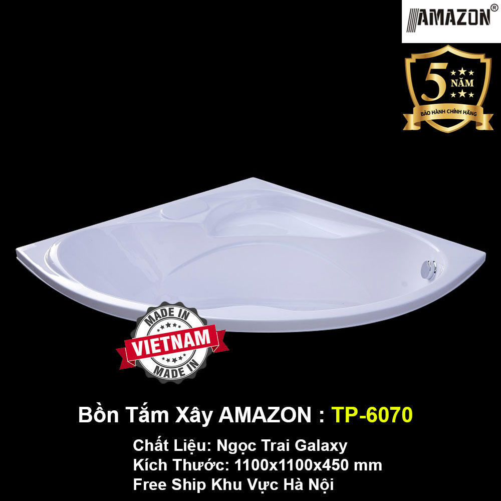 Bồn Tắm Góc Xây AMAZON TP-6070