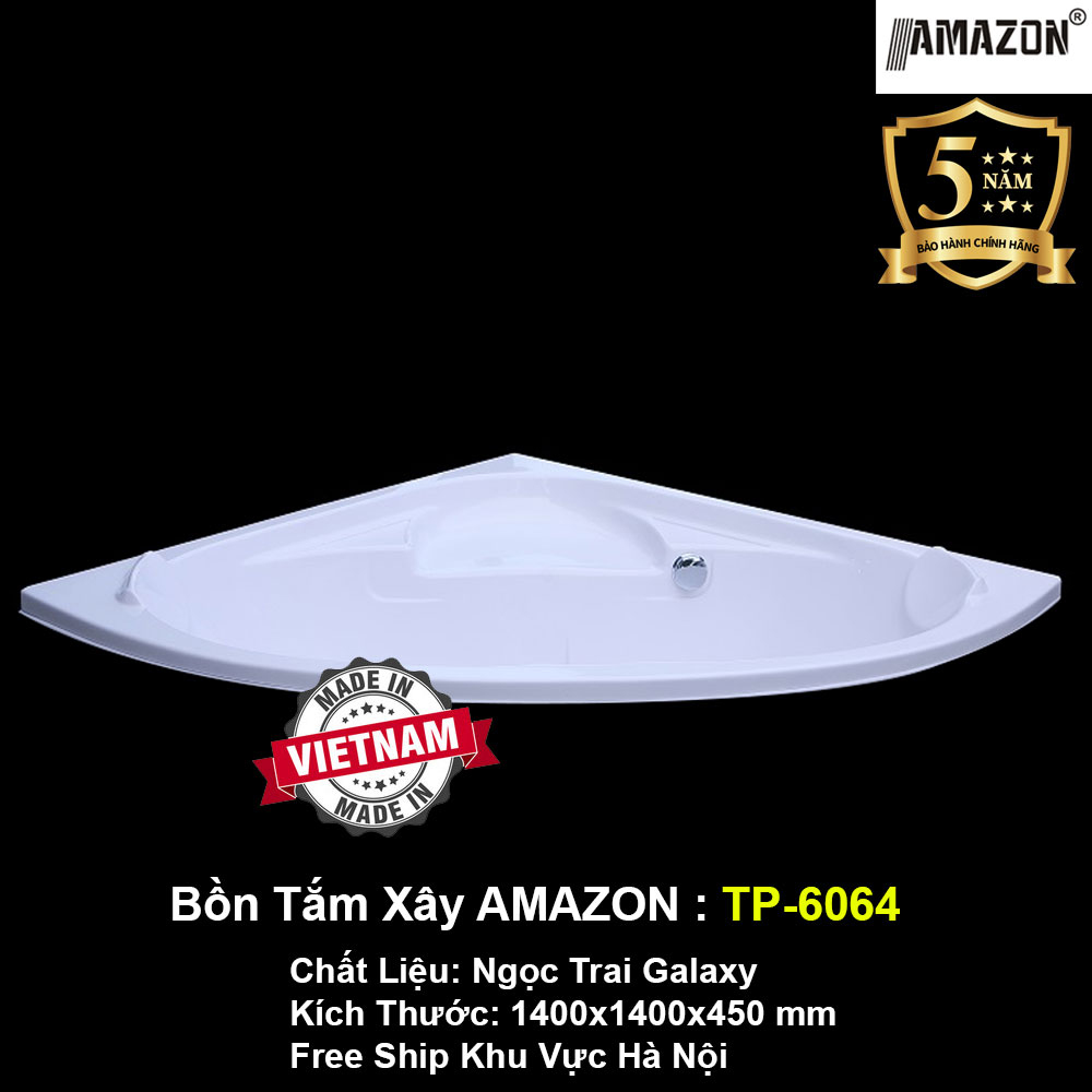 Bồn Tắm Góc Xây AMAZON TP-6064