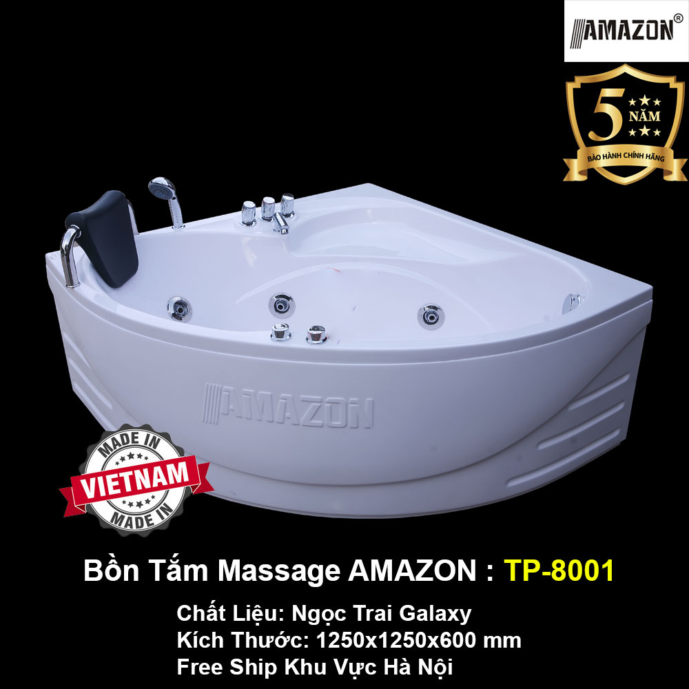 Bồn Tắm Góc Massage AMAZON TP-8001