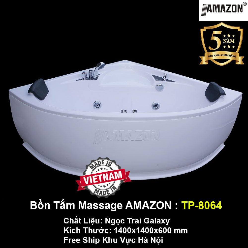 Bồn Tắm Góc Massage AMAZON TP-8064