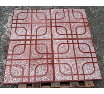 Gạch vỉa hè 40x40 QP2 màu đỏ