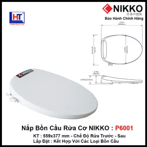 Nắp Bồn Cầu Rửa Cơ NIKKO P6001