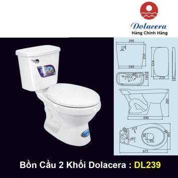 Bồn Cầu 2 Khối Dolacera DL239