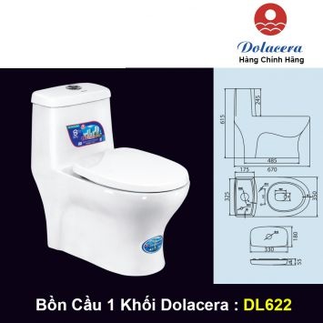 Bồn Cầu 1 Khối Dolacera DL622