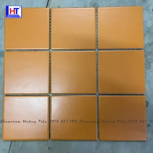 Gạch Mosaic 10x10 Men Mờ Màu Cam
