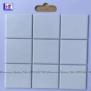 Gạch Mosaic 10x10 Men Mờ Màu Trắng