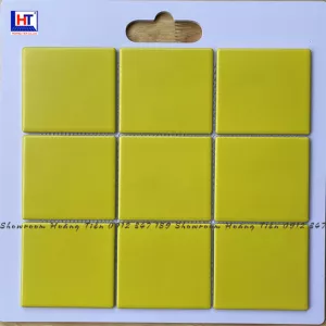 Gạch Mosaic 10x10 Men Mờ Màu Vàng