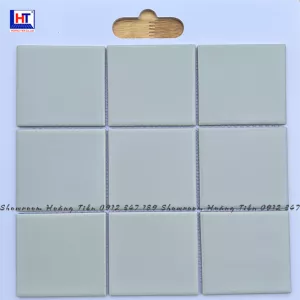 Gạch Mosaic 10x10 Men Mờ Màu Xám