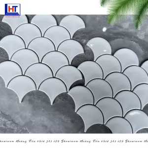 Gạch Mosaic Vảy Cá Bóng MHF 69