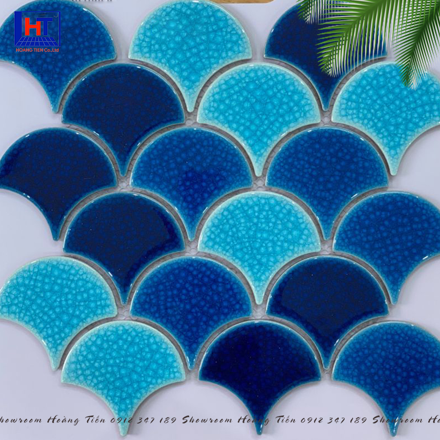 Gạch Mosaic Vảy Cá Rạn 2 Lớp HTF 29